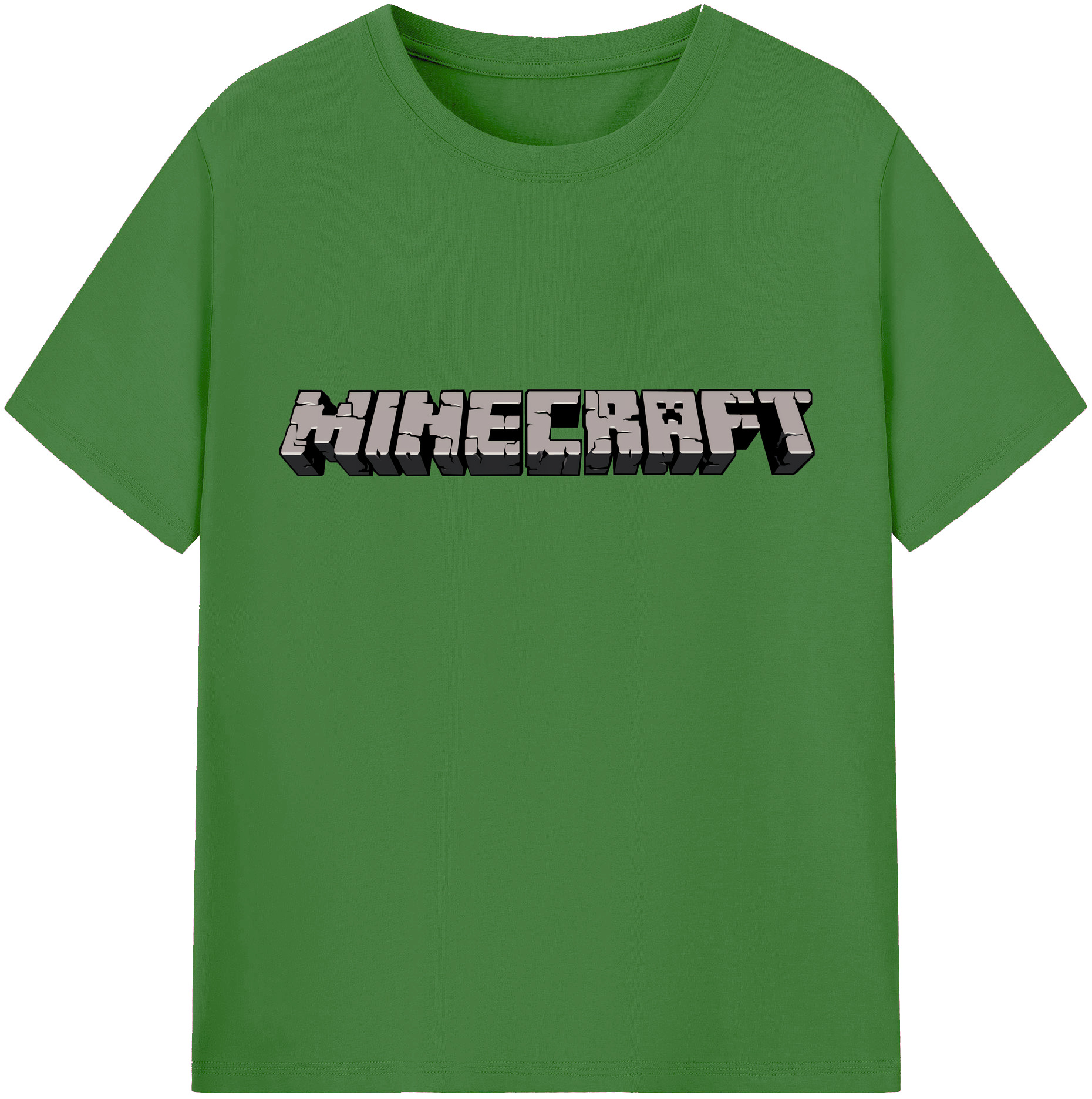 （画像用） マインクラフト ブロックの世界 Minecraft MC Block world レディースカジュアルプリントTシャツ（綿100％）